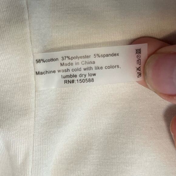 sundays by We Are Sundays Felicity Blazer Cotton Blend In Vanilla Cropped sz. 0 - Picture 5 of 5